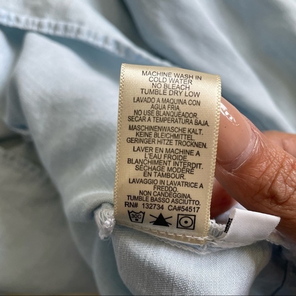 Cloth & Stone Light Blue Blouse - Picture 12 of 16